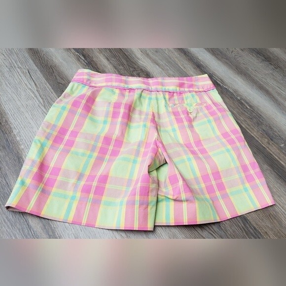 Lilly Pulitzer Vintage White Label Plaid Shorts 4 - Picture 7 of 8